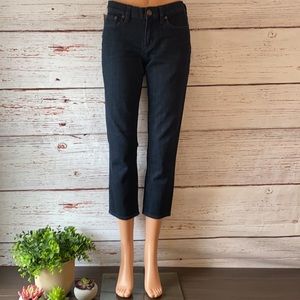 J. Crew Toothpick Cropped Denim Jeans Size 28